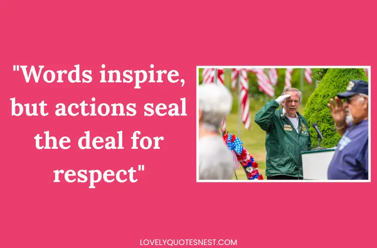Quotes on Earning Respect through Actions